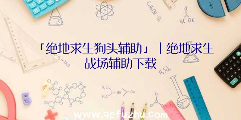 「绝地求生狗头辅助」|绝地求生战场辅助下载